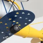 Whimsical Cartoon Airplane Chandelier Perfect for Kids Spaces