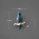 White Bird Key Hooks Hanger Wall Rack for Stylish Home Organization