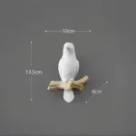 White Bird Key Hooks Hanger Wall Rack for Stylish Home Organization