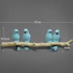 White Bird Key Hooks Hanger Wall Rack for Stylish Home Organization