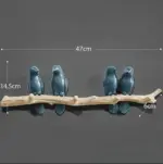 White Bird Key Hooks Hanger Wall Rack for Stylish Home Organization