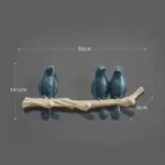 White Bird Key Hooks Hanger Wall Rack for Stylish Home Organization