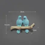 White Bird Key Hooks Hanger Wall Rack for Stylish Home Organization