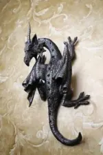 WhiteBlackDragonSpiritWallhangingSculpturesandStatues Homeko2