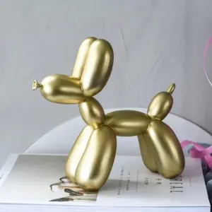 White Gold Ballon Dog - Homeko