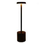 WhiteGoldLEDRechargeableTableLampLightingBedsideOutdoor Homeko7