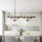 WhiteGreyModernLEDPendantLightingGlassBall11Heads Homeko3