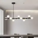 WhiteGreyModernLEDPendantLightingGlassBall11Heads Homeko4