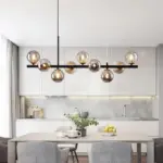 WhiteGreyModernLEDPendantLightingGlassBall11Heads Homeko6