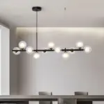 WhiteGreyModernLEDPendantLightingGlassBall11Heads Homeko8