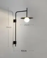 WhiteGreyNordicMovableArmLightingWallLampsHomeDecor Homeko10