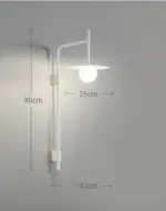 WhiteGreyNordicMovableArmLightingWallLampsHomeDecor Homeko11