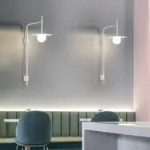 WhiteGreyNordicMovableArmLightingWallLampsHomeDecor Homeko4