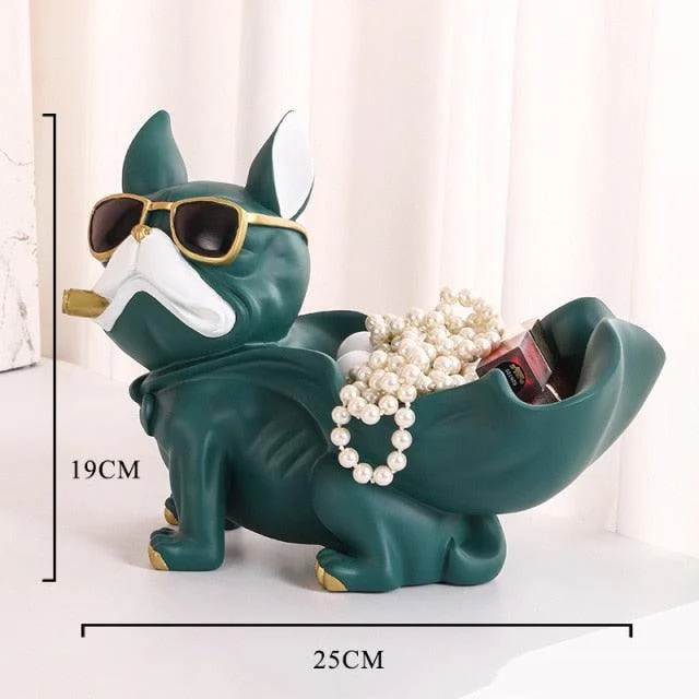 White Mouth Frenchie Storage - Homeko