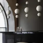 WhiteNordicLedPendantLightingLongHangingLampCeilingChandelierforDiningRoom Homeko4