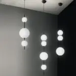 WhiteNordicLedPendantLightingLongHangingLampCeilingChandelierforDiningRoom Homeko5