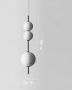 WhiteNordicLedPendantLightingLongHangingLampCeilingChandelierforDiningRoom Homeko7