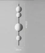 WhiteNordicLedPendantLightingLongHangingLampCeilingChandelierforDiningRoom Homeko8