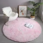WhiteRainbowRoundCarpetforKidsRugsSoftDecorLivingRoom Homeko15