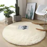 WhiteRainbowRoundCarpetforKidsRugsSoftDecorLivingRoom Homeko7