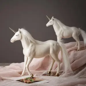 White Unicorn Sculptures and Statues Crafts American Style