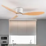WhiteWoodLowFloorCeilingFansCoolingFansLighting Homeko1