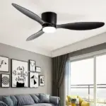 WhiteWoodLowFloorCeilingFansCoolingFansLighting Homeko11