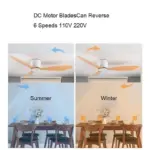WhiteWoodLowFloorCeilingFansCoolingFansLighting Homeko2