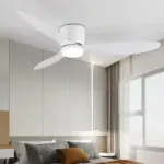 WhiteWoodLowFloorCeilingFansCoolingFansLighting Homeko7