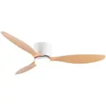WhiteWoodLowFloorCeilingFansCoolingFansLighting Homeko9