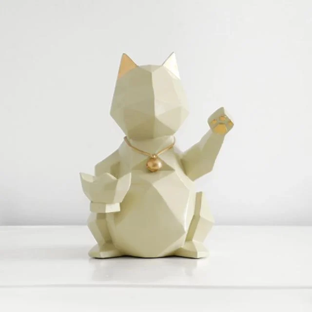 White Cat Figurine S