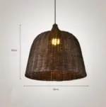 Wicker Rattan Pendant Light Janese Style E27 bamboo dome pendant hanging lamp restaurant rustic art 1 de51e03f 4ced 401b ab1d cdde8785b2a1