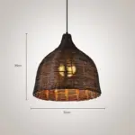 Wicker Rattan Pendant Light Janese Style E27 bamboo dome pendant hanging lamp restaurant rustic art 456de770 c874 42b6 ba46 6d774e75a618