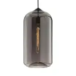 WideGlassPendantLamp Modern1 LightBlackLamp Homeko6