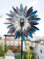 Windmill Outdoor Garden Decoration Solar Lights Holiday Cottage Exterior Gardening Wind Spinner Weather Vane Ornaments Decor.jpg Q90.jpg