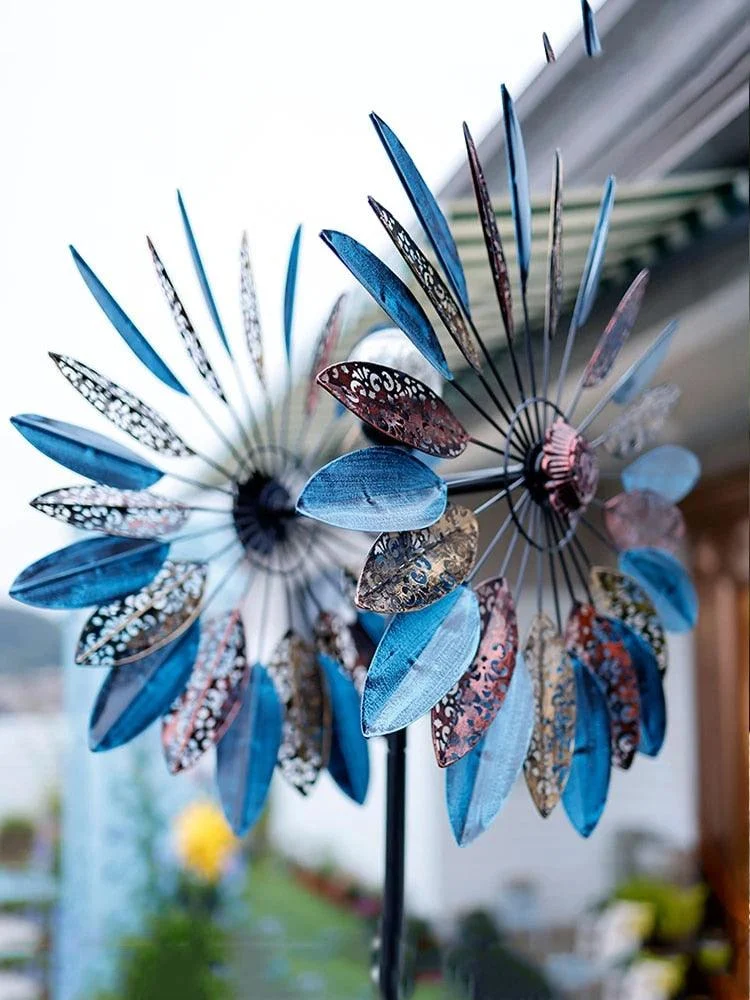 Windmill Outdoor Garden Decoration Solar Lights Holiday Cottage Exterior Gardening Wind Spinner Weather Vane Ornaments Decor.jpg Q90.jpg 2