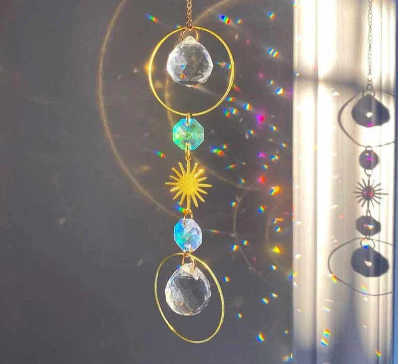 Window Hanging Prism Crystal Rainbow Sun Catcher - ISTANBULLU LTD