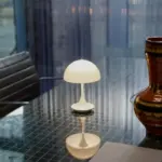 Wireless rechargeable lamp Portable Metal LED Dimming Metal lampshade H 23 cm USB charging 7488a872 6eb2 422e 9c4b e65decb0ed1a