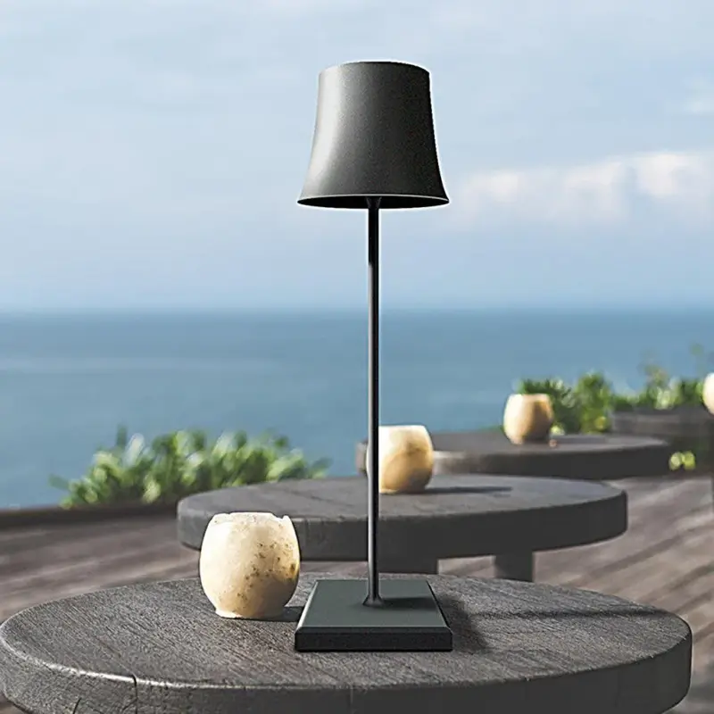 WirelessTableLampMetalShadeUSBTouch Homeko3