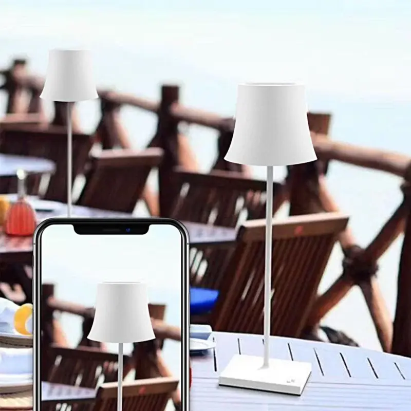 WirelessTableLampMetalShadeUSBTouch Homeko5