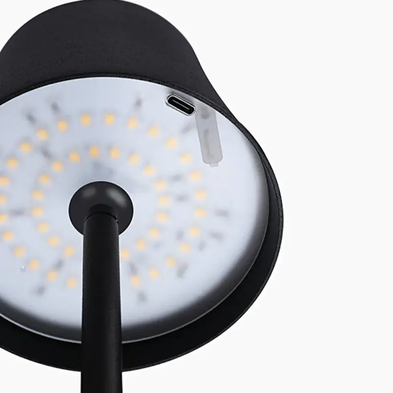 WirelessTableLampMetalShadeUSBTouch Homeko9