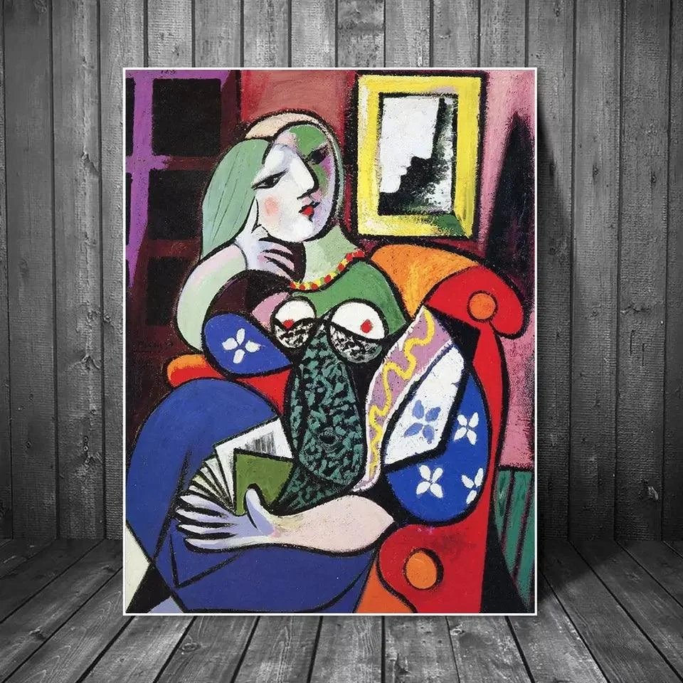 Woman With Book 1932 by Picasso - ISTANBULLU LTD