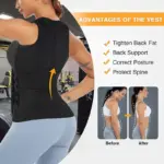 Women Adjustable Posture Corrector Back Support Strap Shoulder Lumbar Waist Spine Brace Pain Relief Posture Orthopedic e6294956 e5bd 44a4 aaf9 d411cde37d24