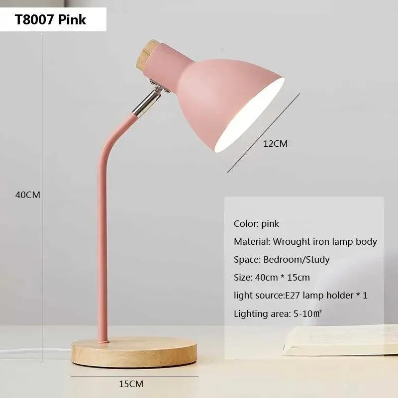 Wood Creative Table Lamp Nordic Flex Desk Light Art Simple Led E27 Lights Eye Protection Reading 732d9daf 4293 4082 9294 F9eccd229494