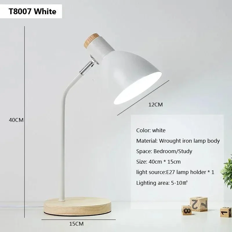 Wood Creative Table Lamp Nordic Flex Desk Light Art Simple Led E27 Lights Eye Protection Reading Ca03becb Fa6e 445f 9922 C000654f010f