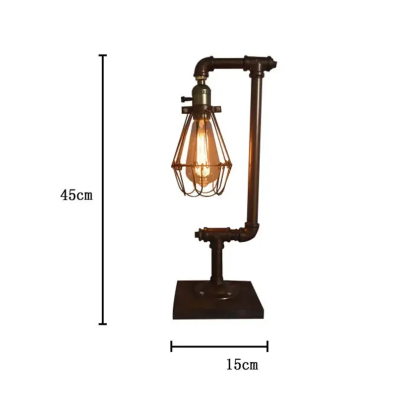 Wooden Desk Vintage Metal Table Lamp Retro Industrial Steampunk Night Light for Bedroom Living Room Home 97d2aa34 6c33 432e b1a3 52c5d38a2ca7