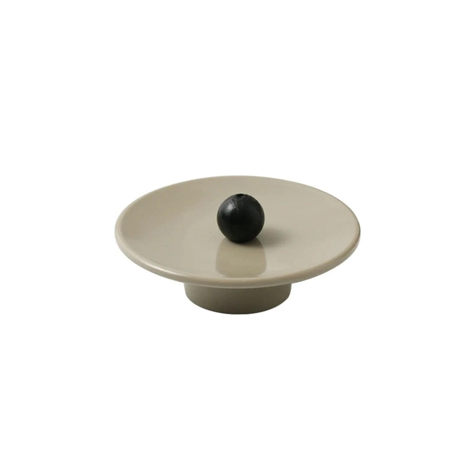 Woodencolorballincenseholderblackballgreen