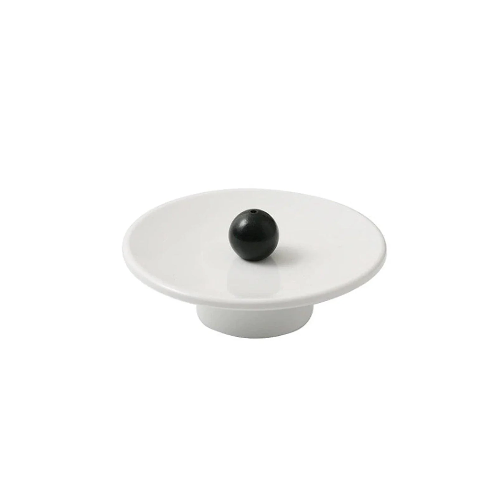 Woodencolorballincenseholderblackballpurewhite