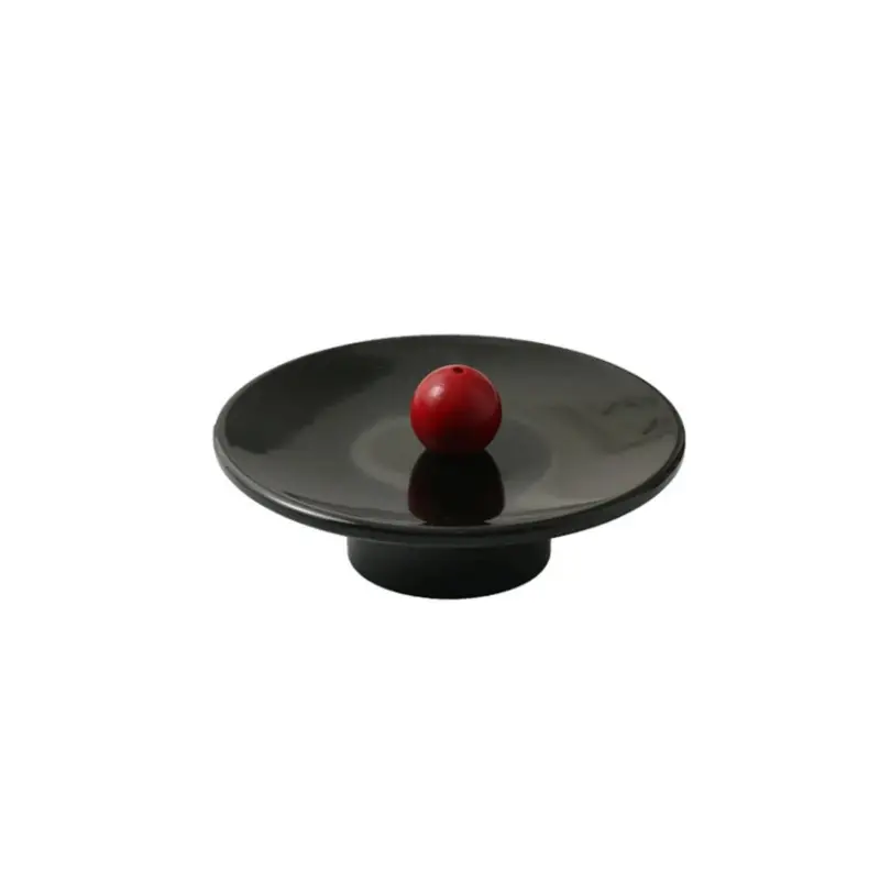 WoodenColorBallIncenseHolderredballblack