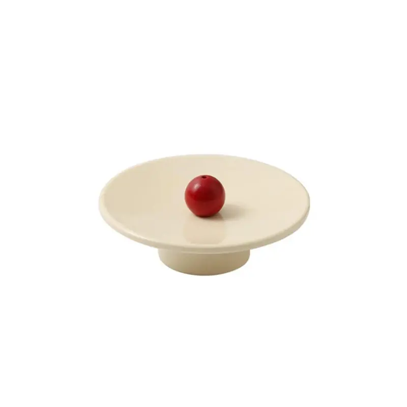 WoodenColorBallIncenseHolderredballwhite
